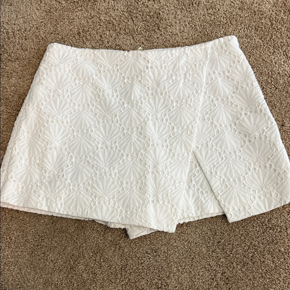 Lilly Pulitzer White Lace Skort
